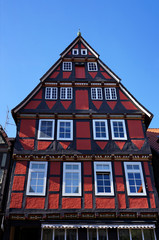 Fototapeta na wymiar Medieval half-timber house in Celle, Germany.