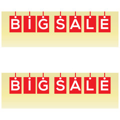 Sale banner template design, Big sale special offer. Vector illustration.