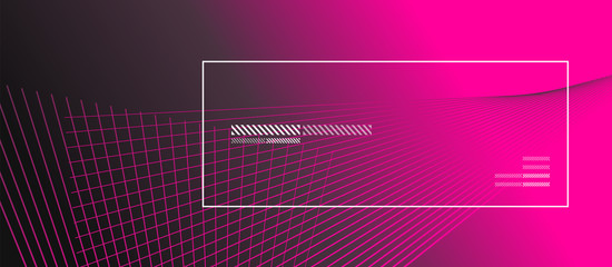 Wave lines with blend effect on fluid gradient, abstract background colorful liquid poster. Vector Illustration For Wallpaper, Banner, Background, Card, Book Illustration, landing page