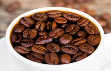 beautiful roasted coffee