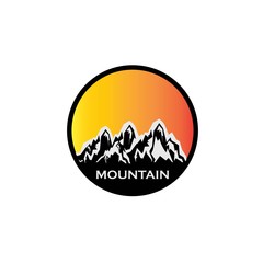 Mountain icon Logo Template