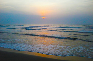 Fototapeta premium sunset over the sea