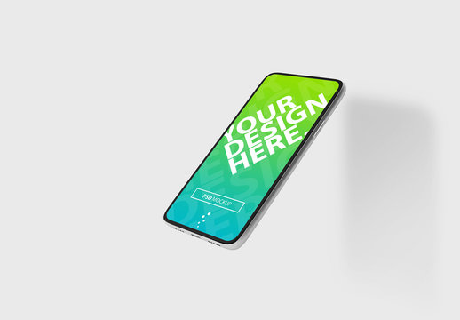 Modern Floating Smartphone Mockup