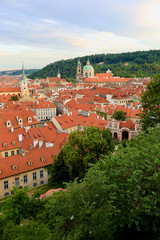 Fototapeta na wymiar View of Prague from the Castle Ramparts