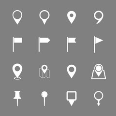 pin maps icon vector design symbol