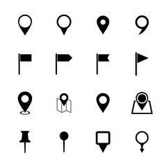 pin maps icon vector design symbol