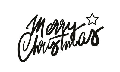 Merry Christmas calligraphy