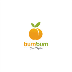booty Logo Design Vector Illustration Template Idea