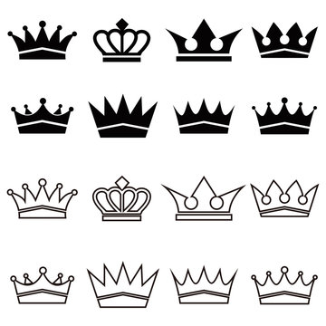 crown icon vector design symbol