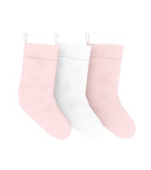 Christmas Sock on White Background 3D Rendering