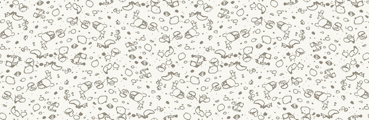 Gritty Pebble Flecks Irregular Border Texture. Random Sand Floor Marks Background. For Seamless Natural Stone Grit Edging Trim Mottled Monochrome Organic for Irregular Speckle Banner in Vector EPS10