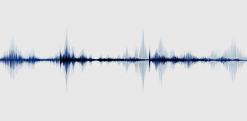 Digital Sound Wave on white Background,technology and earthquake wave diagram and .Moving heart concept,design for music studio and science,Vector Illustration.