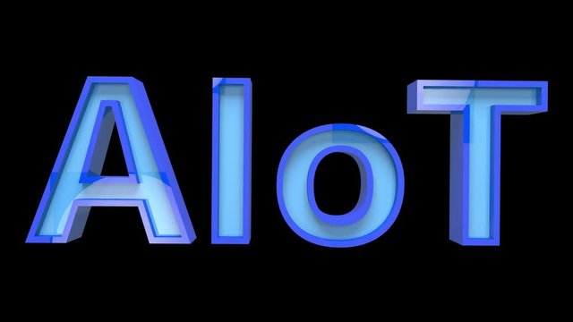 4K AIOT Text Forming from Debris