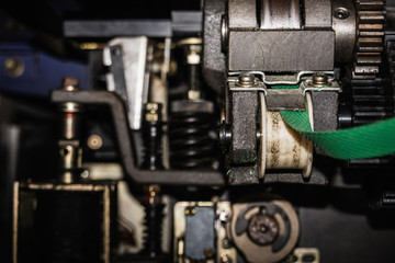 Close up packing unit of technology and automatic packing machine for industrial