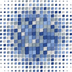 blue mosaic tiles background