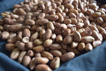 Peeled Peanuts. Groundnuts