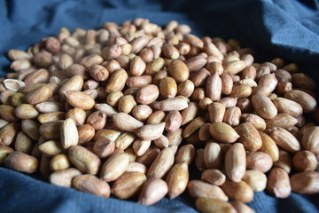 Peeled Peanuts. Groundnuts