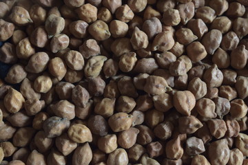 Dry Organic Chickpeas.  