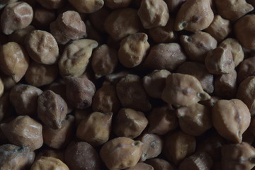 Dry Organic Chickpeas.  