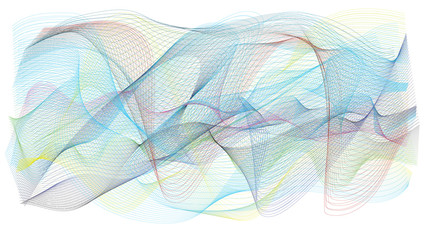 abstract wave lines on white background