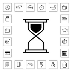 Hourglass icon for web and mobile