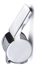 Chrome polished referees whistle image