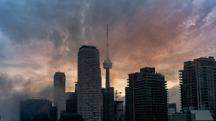 Fototapeta na wymiar skyscrapers in city