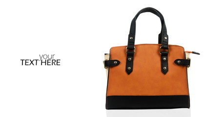 Fashion bag with the copy space