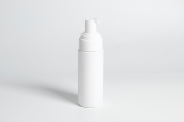 beauty spa medical skincare and cosmetic lotion cream bottle packaging on white decor background, healthy and medicine concept