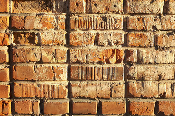 old red brick wall