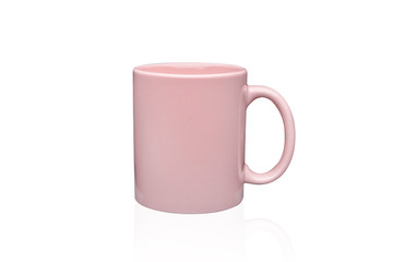 pink mug for breakfast