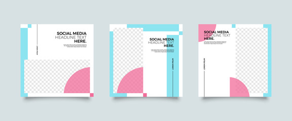 Modern promotion square web banner for social media mobile apps. Elegant sale and discount promo backgrounds for digital marketing	