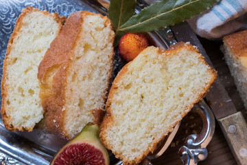 traditional homemade pie presented sliced