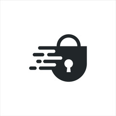padlock logo design,digital security,security,digital protection