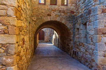 Fototapeta premium A tour of the historic center of Pals