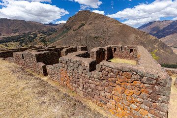 Inca ruins in Pisac. Peru.