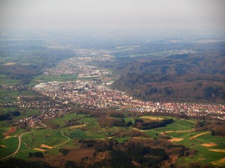 Fototapeta na wymiar Rheintal im Südschwarzwald