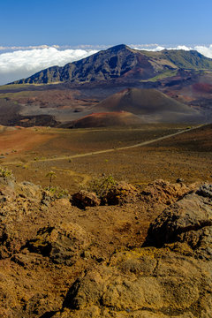 Looking Down Haleakala Crater