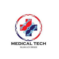 Medical cross health logo vector