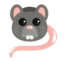 Cute cartoon rat