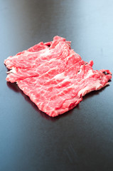 raw beef