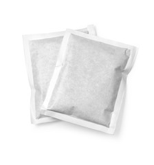 White paper package isolated