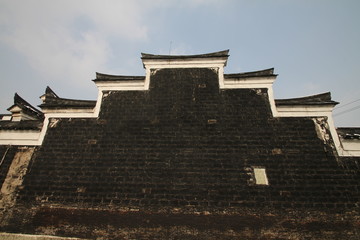 Fototapeta na wymiar Ningbo style chinese ancient building