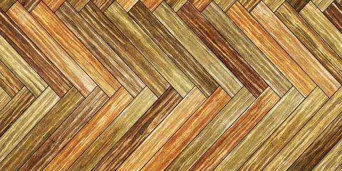 Seamless wood parquet texture horizontal herringbone old colorful