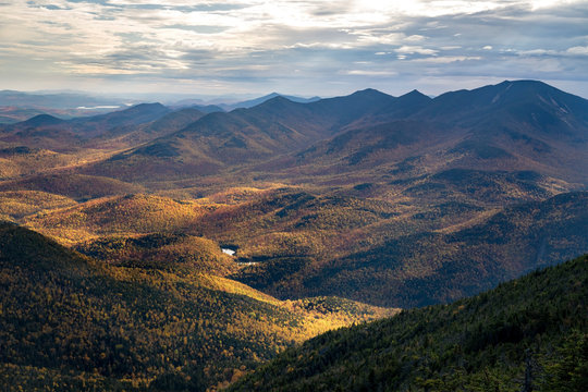 Adirondack mountains in the fall