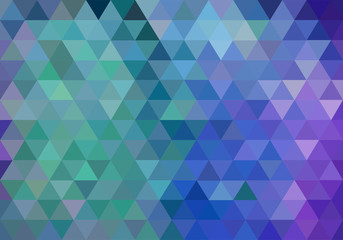 abstract blue geometric background wwith triangles