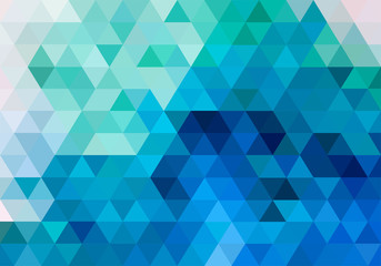 abstract blue geometric background wwith triangles