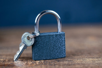Fototapeta premium locked the keys in the lock