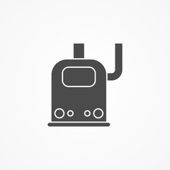 Fototapeta premium Heater vector icon sign symbol