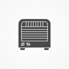 Heater vector icon sign symbol